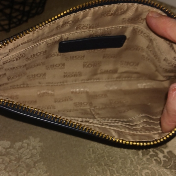 Michael Kors Navy Blue Wristlet - Picture 3 of 7